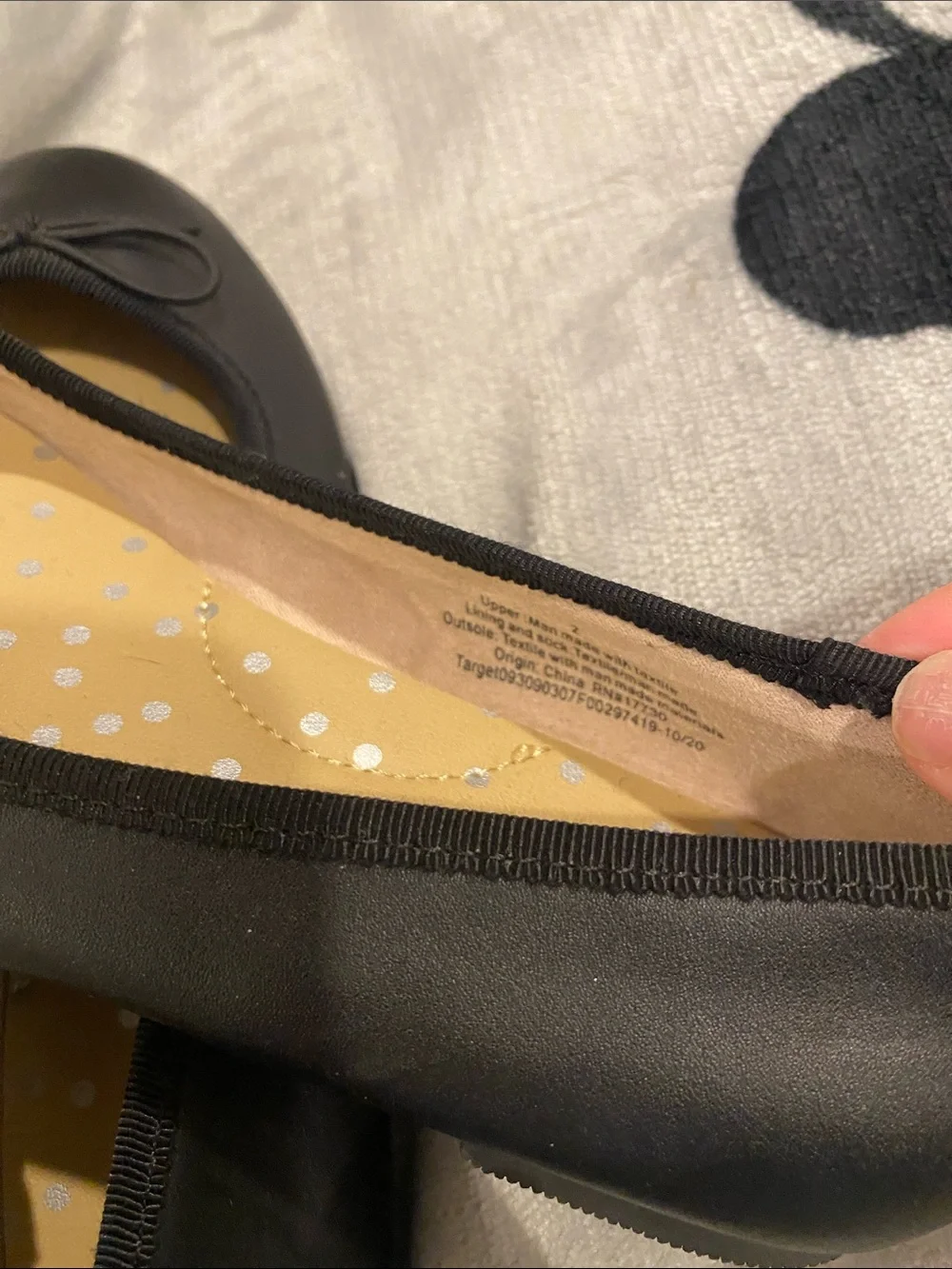 Cat & Jack Black Bow Ballet Flats for children